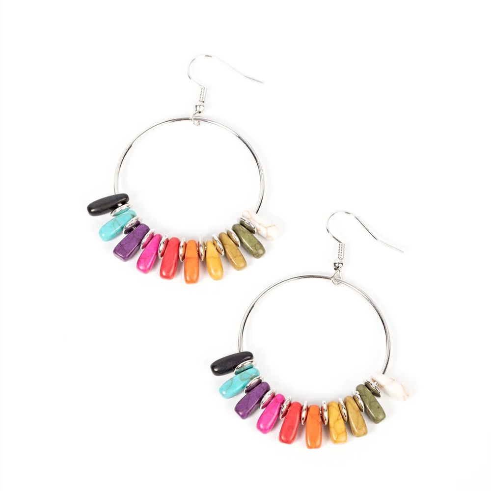 Colorful Natural Stone Earrings
